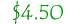$4.50